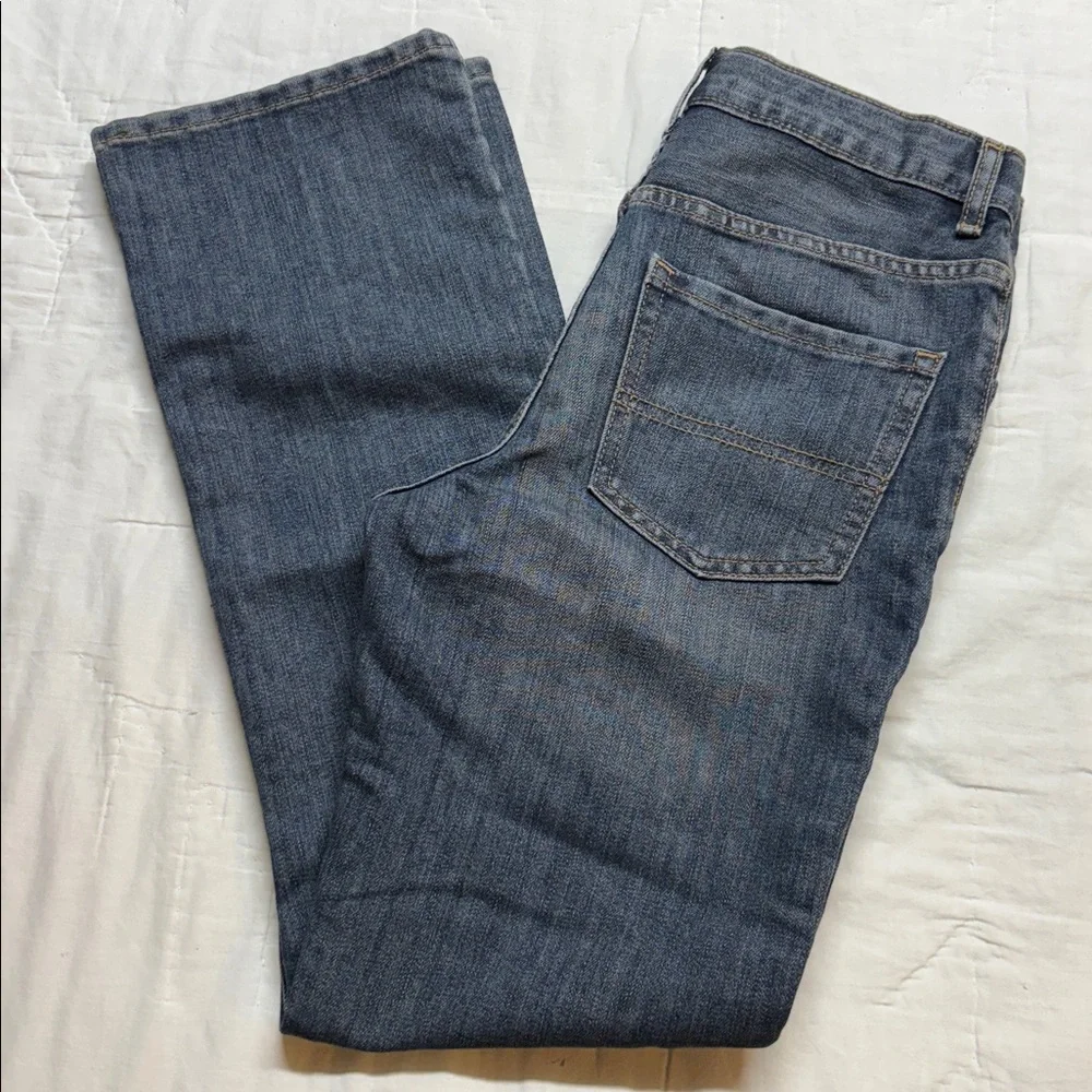 The Children's Place Boys Bootcut Jeans Size 12‎ Denim Blue Adjustable Waist